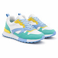 Iride - Sneaker running colorata menta e azzurro