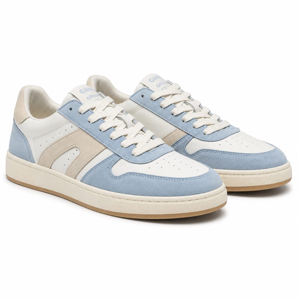 Sereno - Sneaker casual azzurro polvere e sabbia